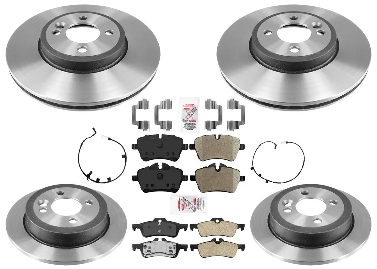 Performance Disc Brake Rotors Pads Sensors For Mini Cooper Convertible 07-08 1