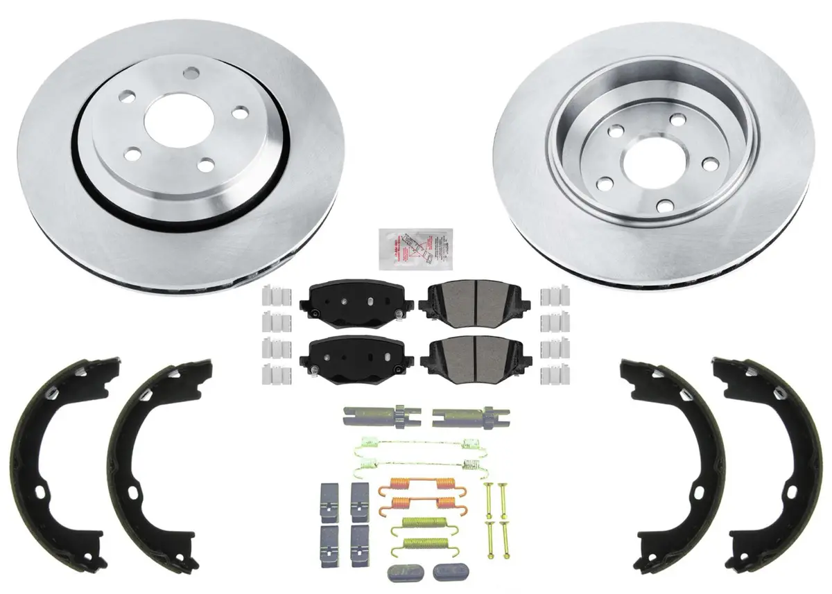Rear Disc Brake Rotors Brake Pads For Dodge Durango Special Service Police 21-24 1