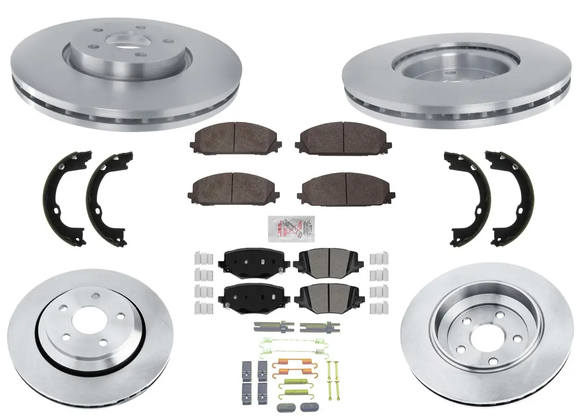 F&R Disc Brake Rotors Brake Pads For Dodge Durango Special Service Police 21-24 1