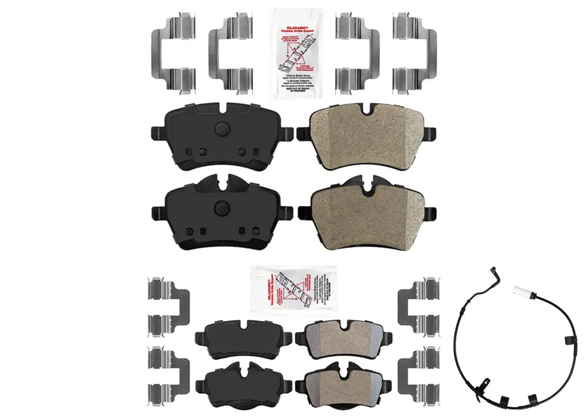 Premium F&R Disc Brake Pads Rear Sensor For Mini Cooper S 2007-2015 294Mm 1