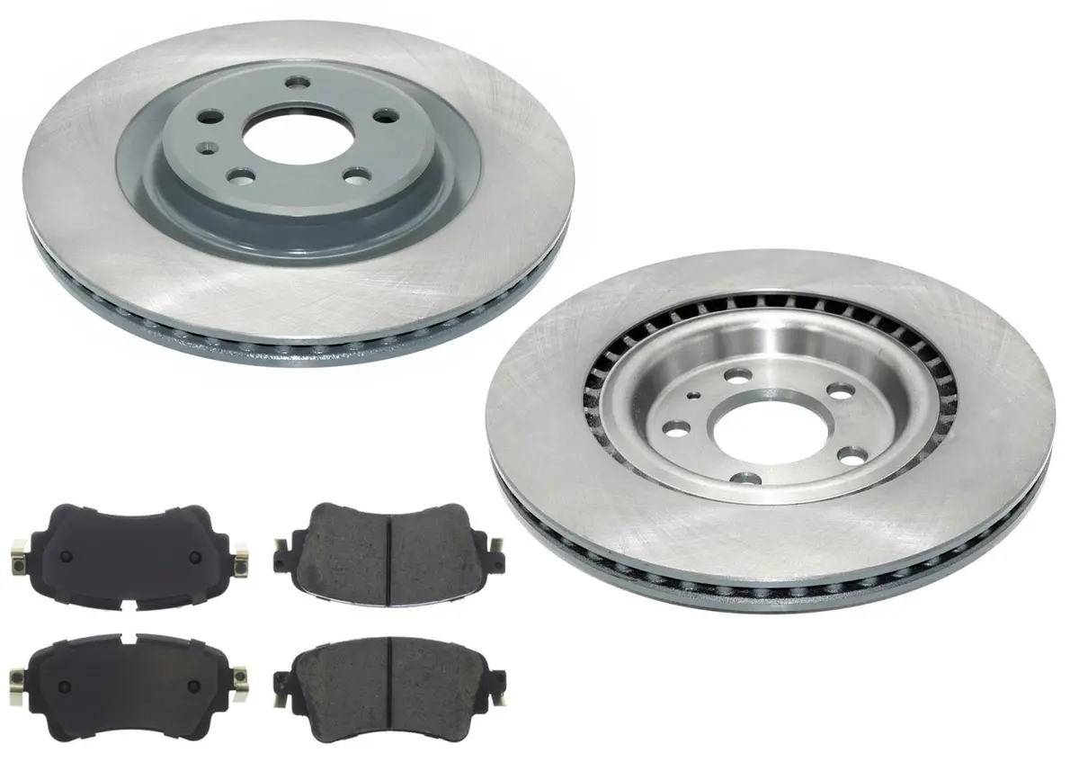 Rr Coated Disc Brake Rotors & Disc Brake Pads For Audi Q5 Phev 20-23 With 330Mm 1