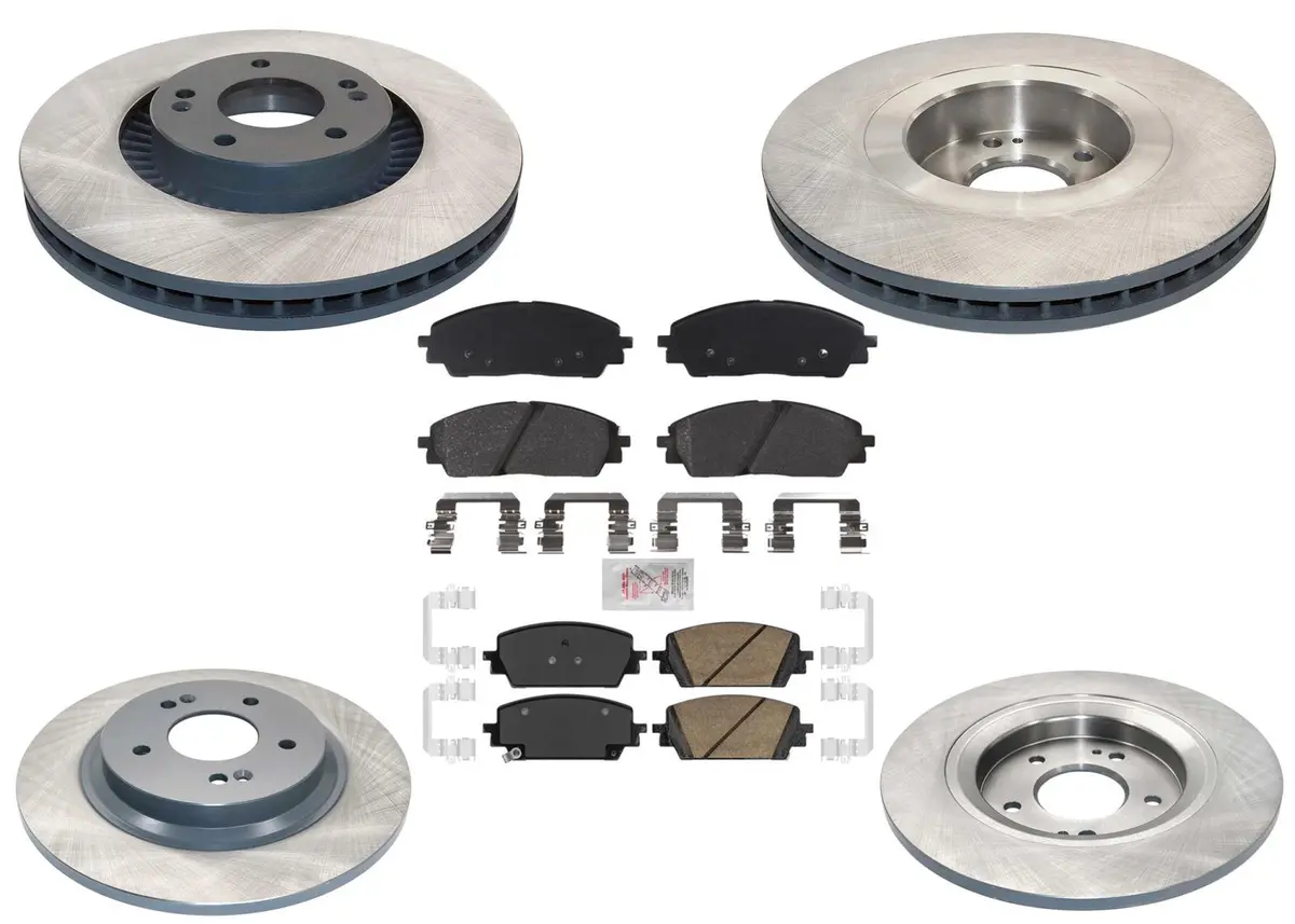 Coated Disc Brake Rotors & Disc Brake Pads For Kia Carnival 2022 2023 2024 1