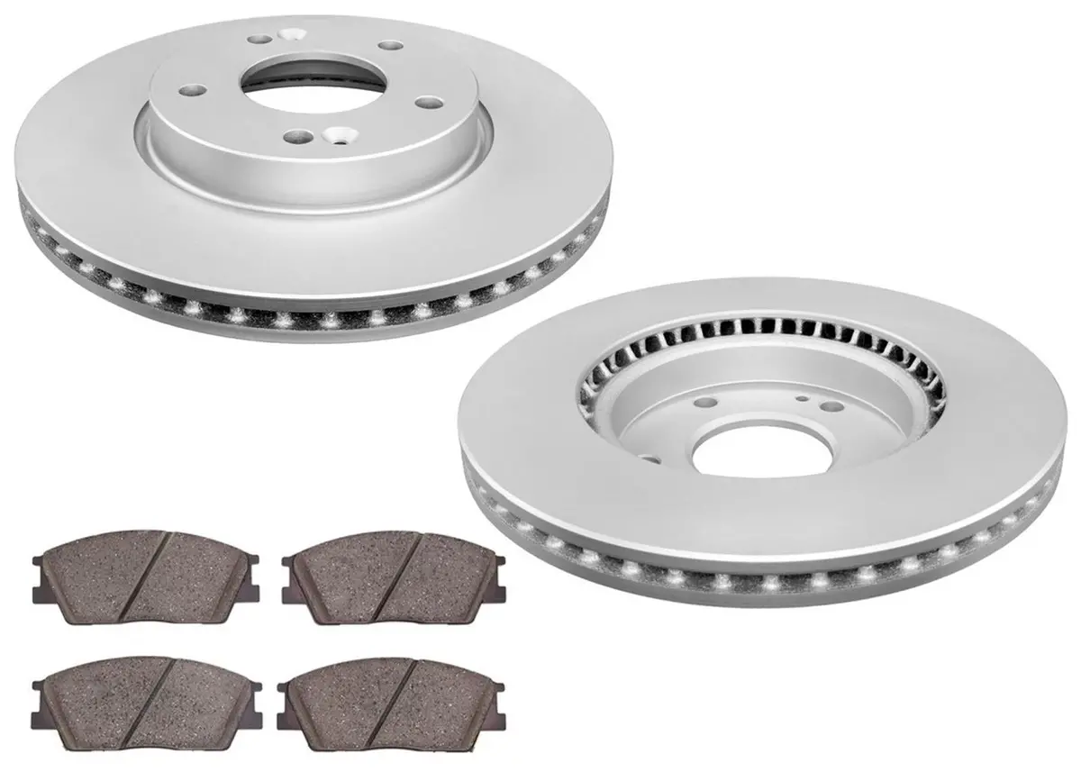 Front Disc Brake Rotors & Disc Brake Pads For Kia Soul 20-22 Natural Aspir 2.0L 1