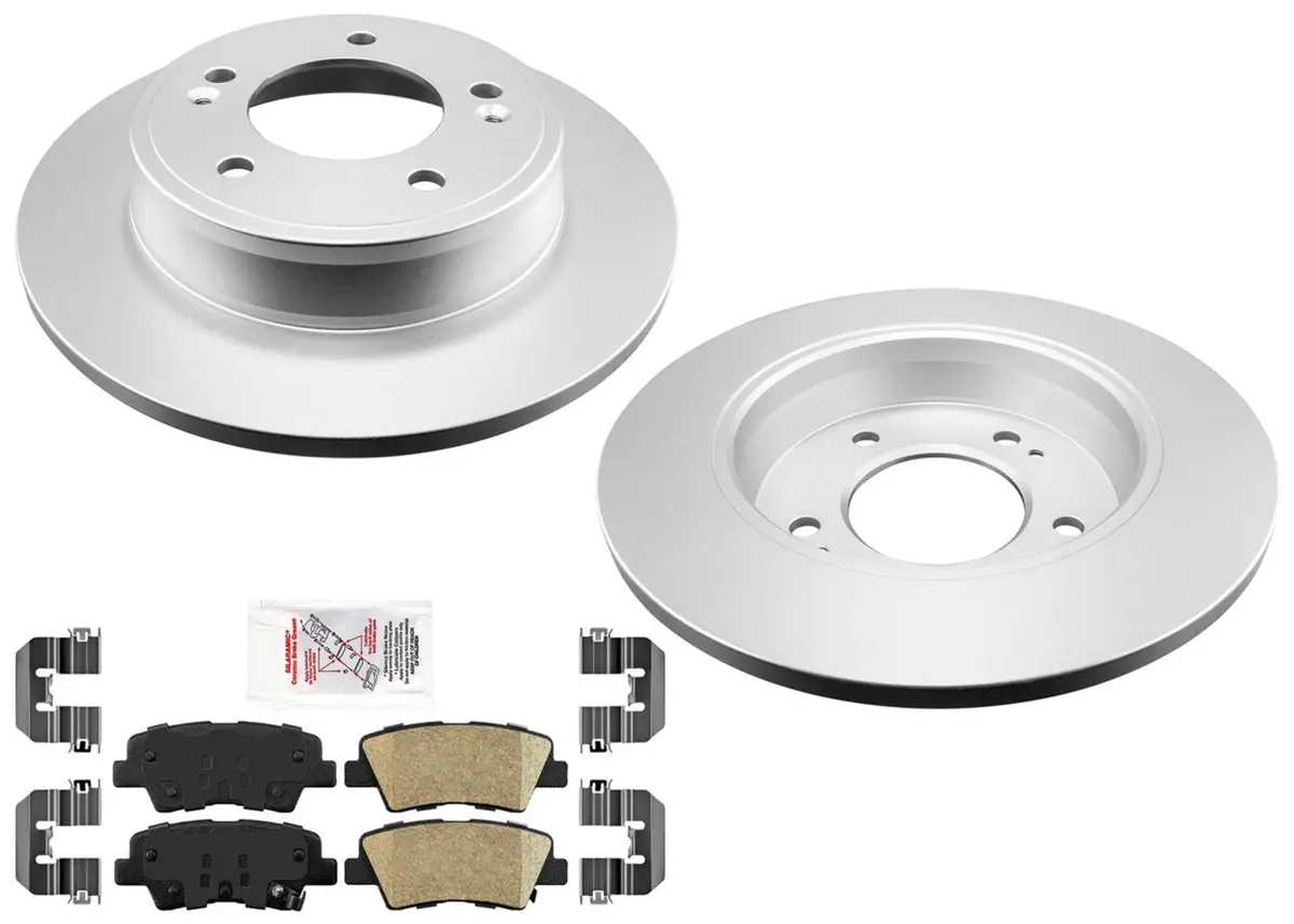 Rear Disc Brake Rotors & Disc Brake Pads For Kia Soul 20-22 Natural Aspir 2.0L 1