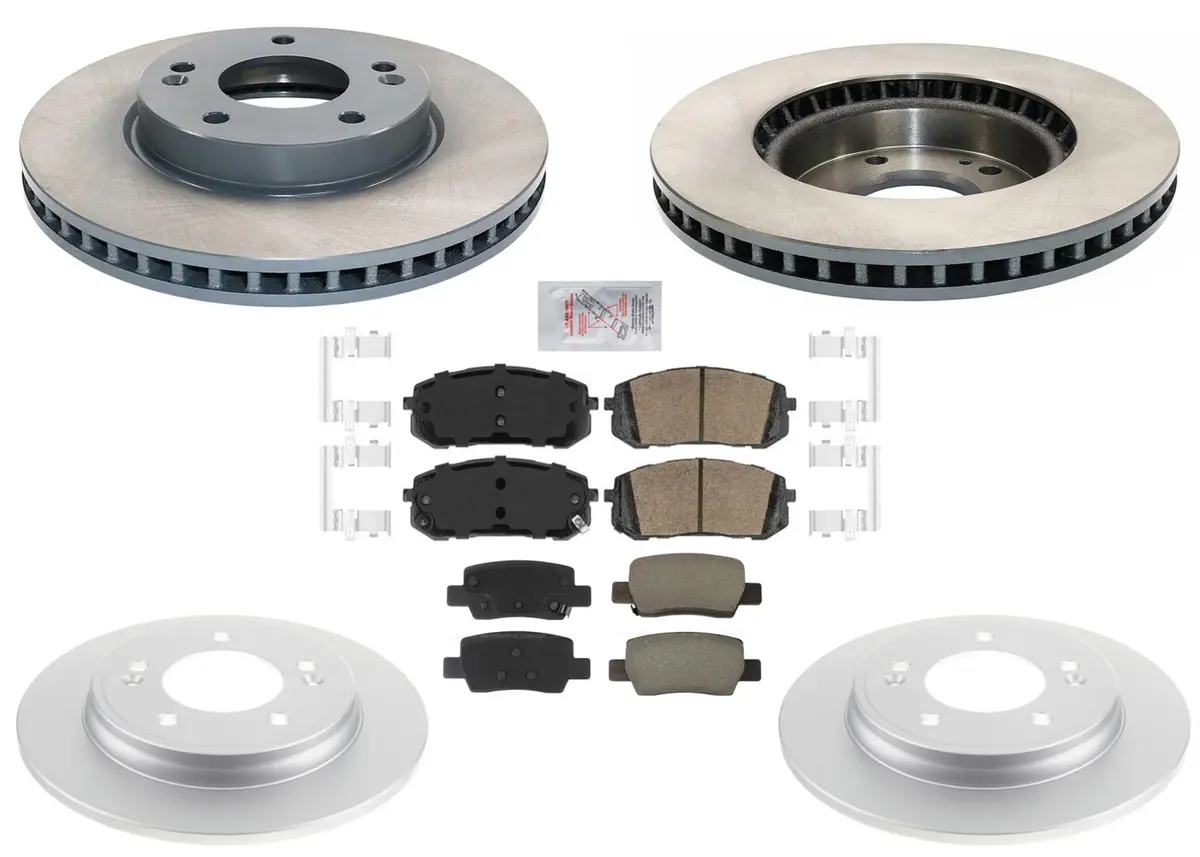 F&R Disc Brake Rotors Brake Pads For Hyundai Elantra 2021 2022 2024 1.6L 2.0L 1