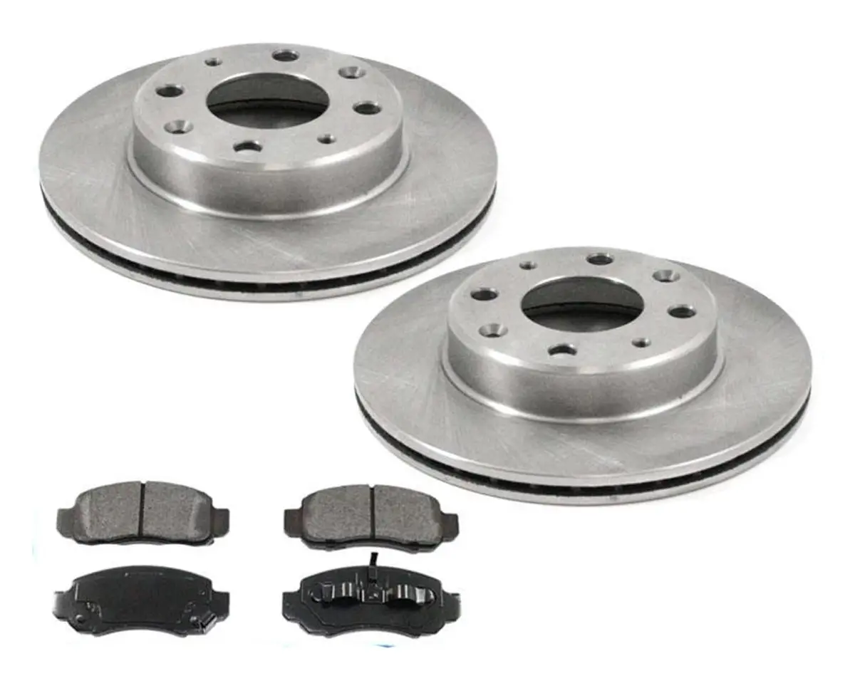 Fits 01-06 Honda Insight With Manual Transmission Front Brake Disc Rotors Pads 1