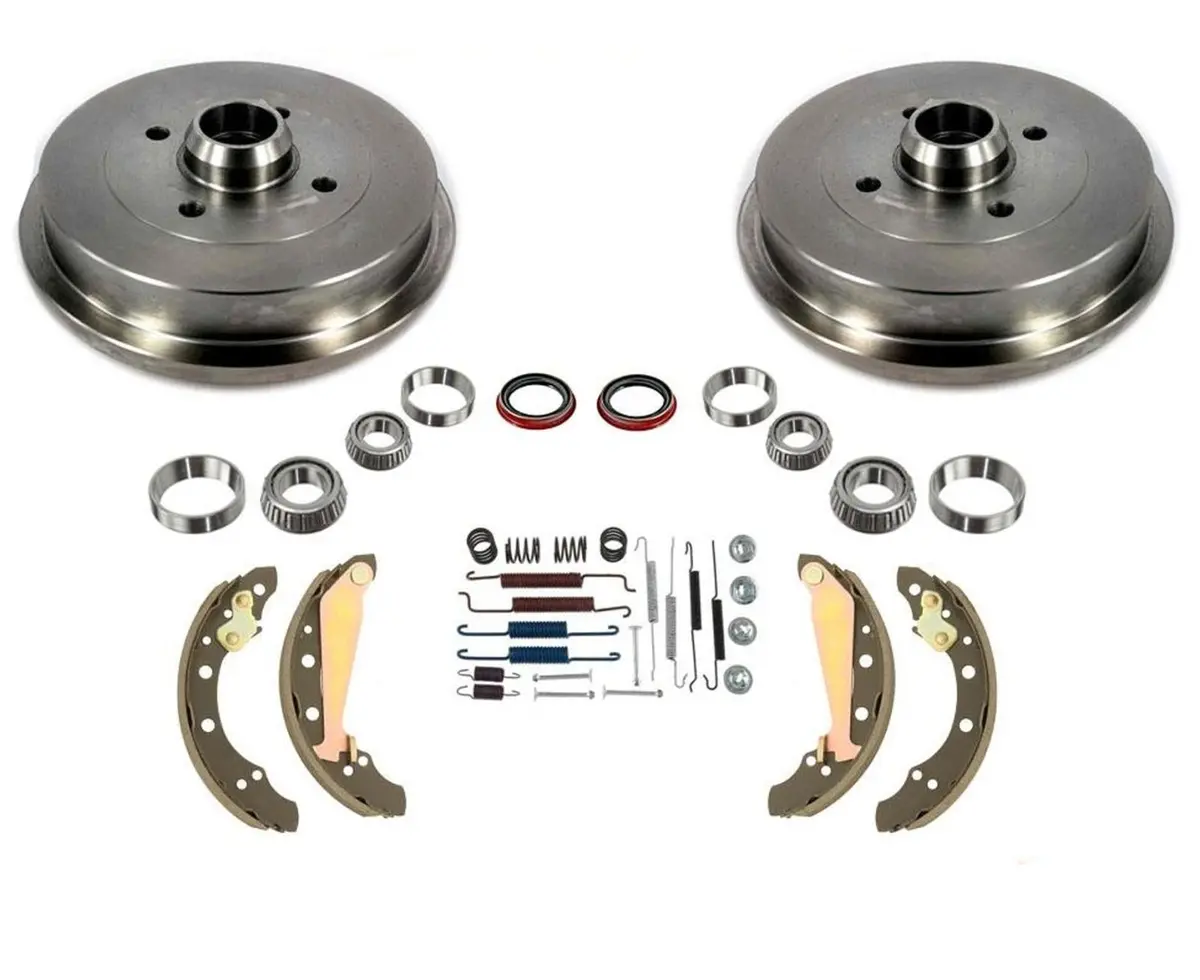 Rear Brake Drums Brake Shoes Bearings Seals For Cabrio Jetta Golf 1989 1998 1999 1
