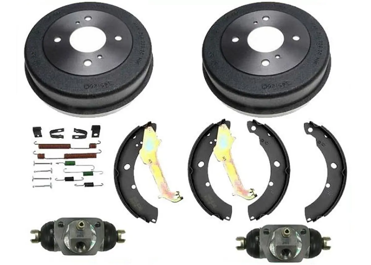 Rear Drums Brake Shoes Spring Kit Wheel Cylinder For 1999-2001 Nissan Altima 1