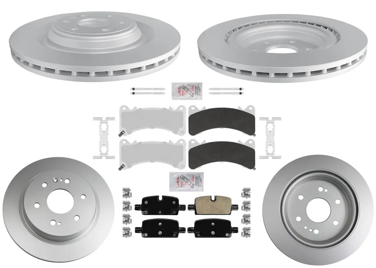 Heavy Duty 409.56Mm Disc Brake Rotors Pads For Gmc Yukon W/ Brem Braking 21-24 1