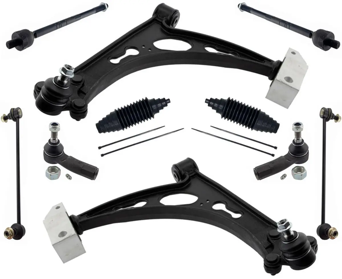 Front Control Arms Tie Rods & Links For Jetta 2006-2014 W Dynamic Headlights 1