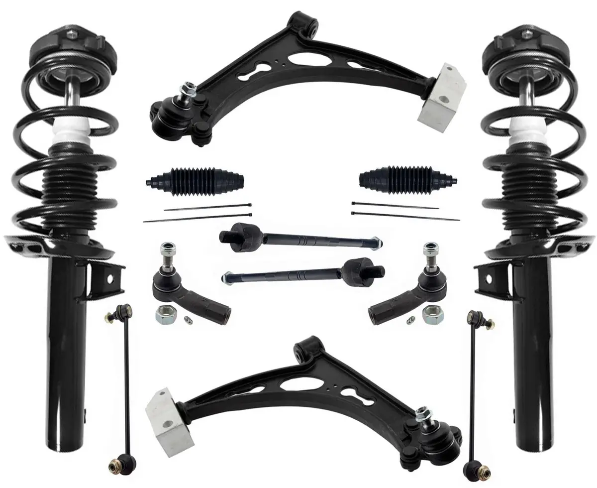 Front Struts Control Arms Tie Rods & Links For Jetta 06-14 W Dynamic Headlights 1