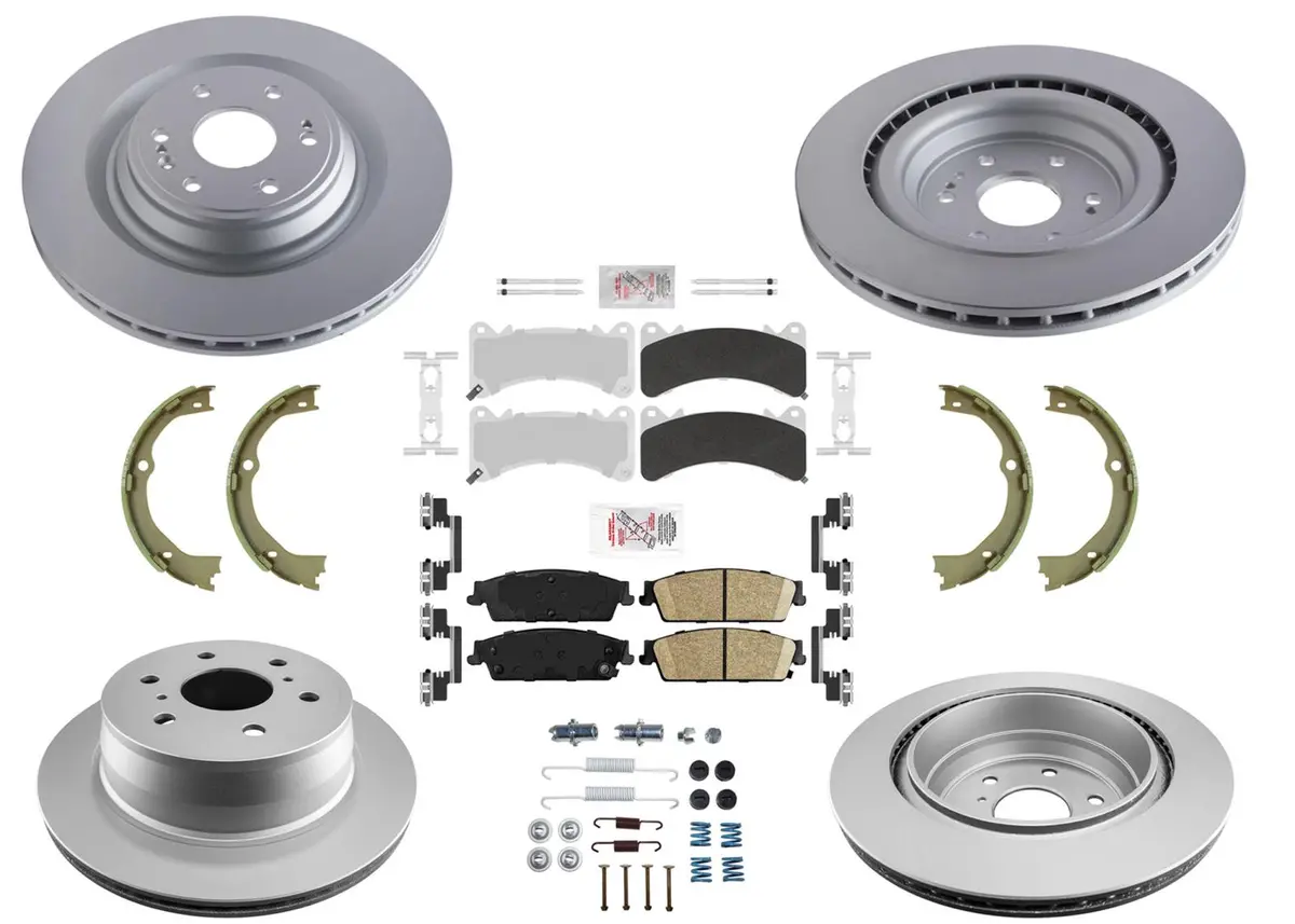 Heavy Duty 410Mm Disc Brake Rotors Pads For Gmc Yukon 15-20 W/ Brem Braking 1
