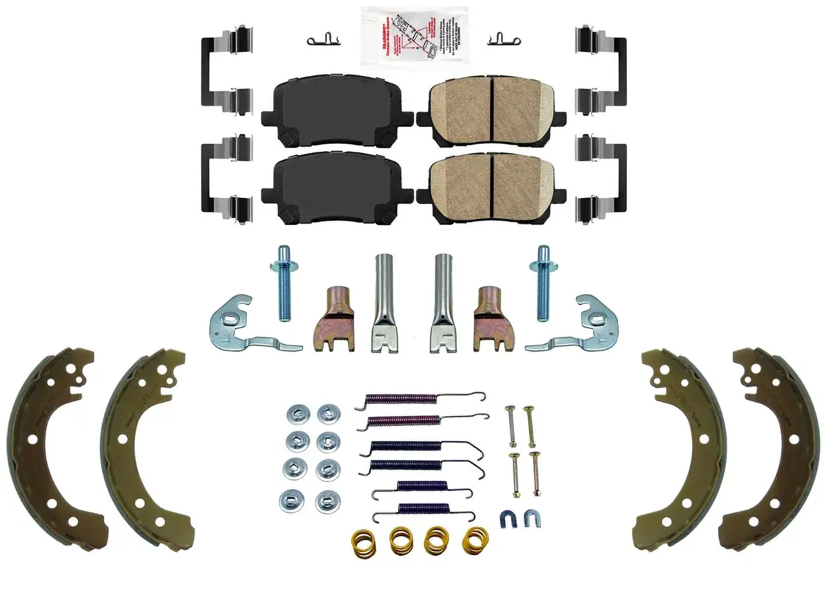 Disc Brake Pads Brake Shoes Hardware For Toyota Corolla 03-08 Vin 1,2,3,4,5 1