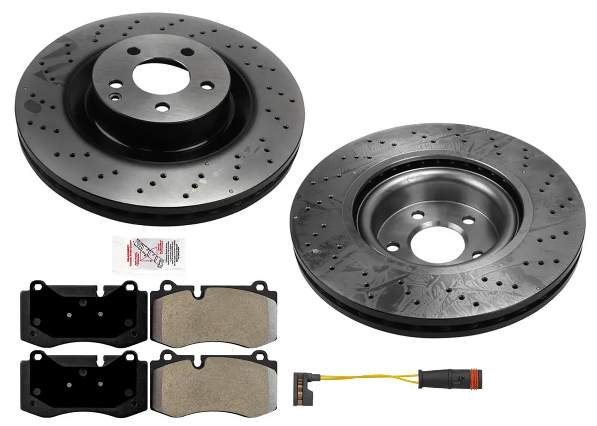 Oe Style Front Disc Brake Rotors Pads For Mercedes Benz Cl550 2009-2014 1