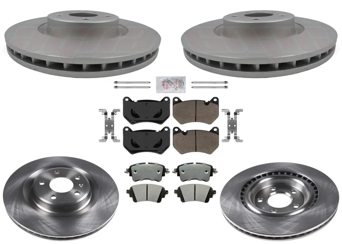 F&R Premium Disc Brake Rotors & Ceramic Disc Brake Pads For Audi Q5 2018-2024 1
