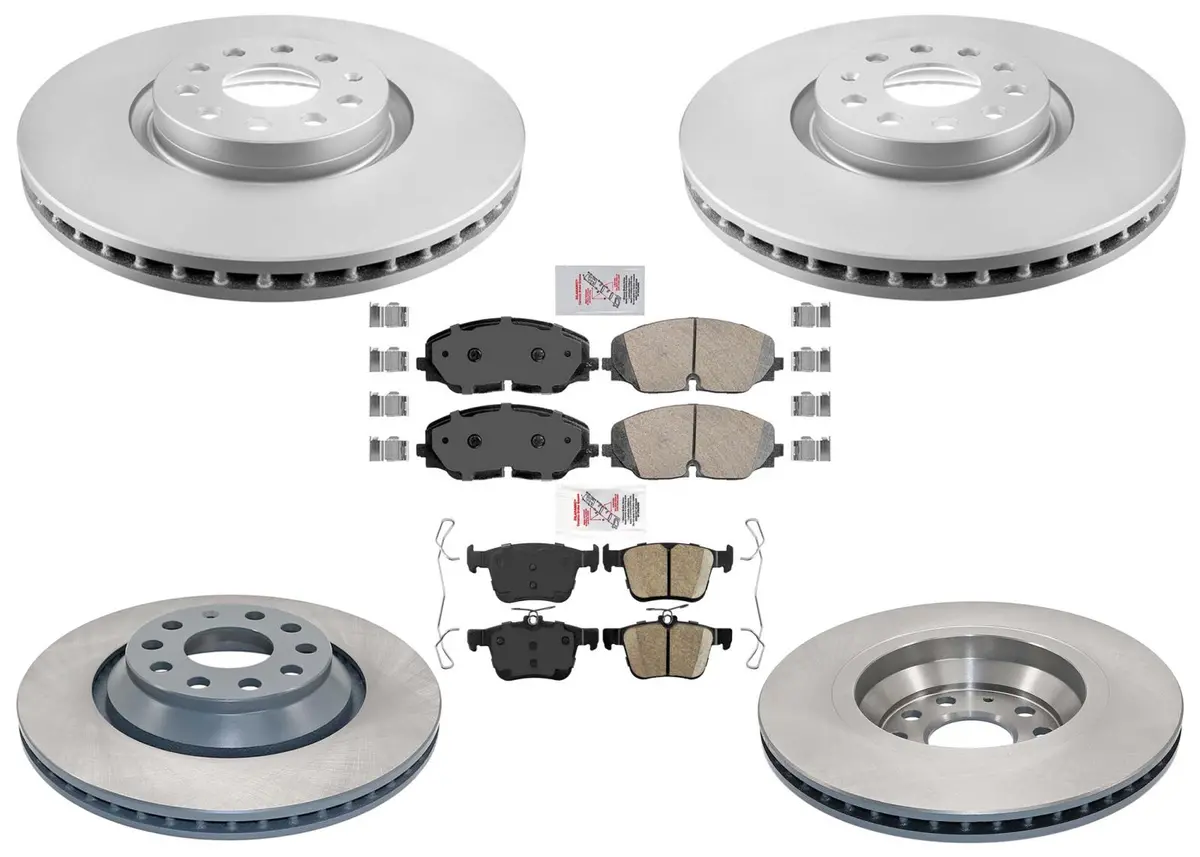 F&R Disc Brake Rotors Brake Pads For Volkswagen Atlas Altas Cross 2018-2024 1