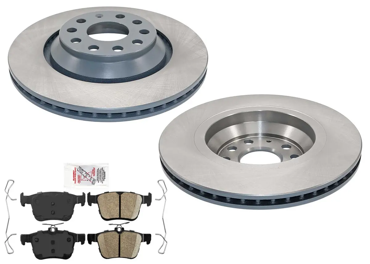 Rear Disc Brake Rotors Brake Pads For Volkswagen Atlas Altas Cross 2018-2024 1