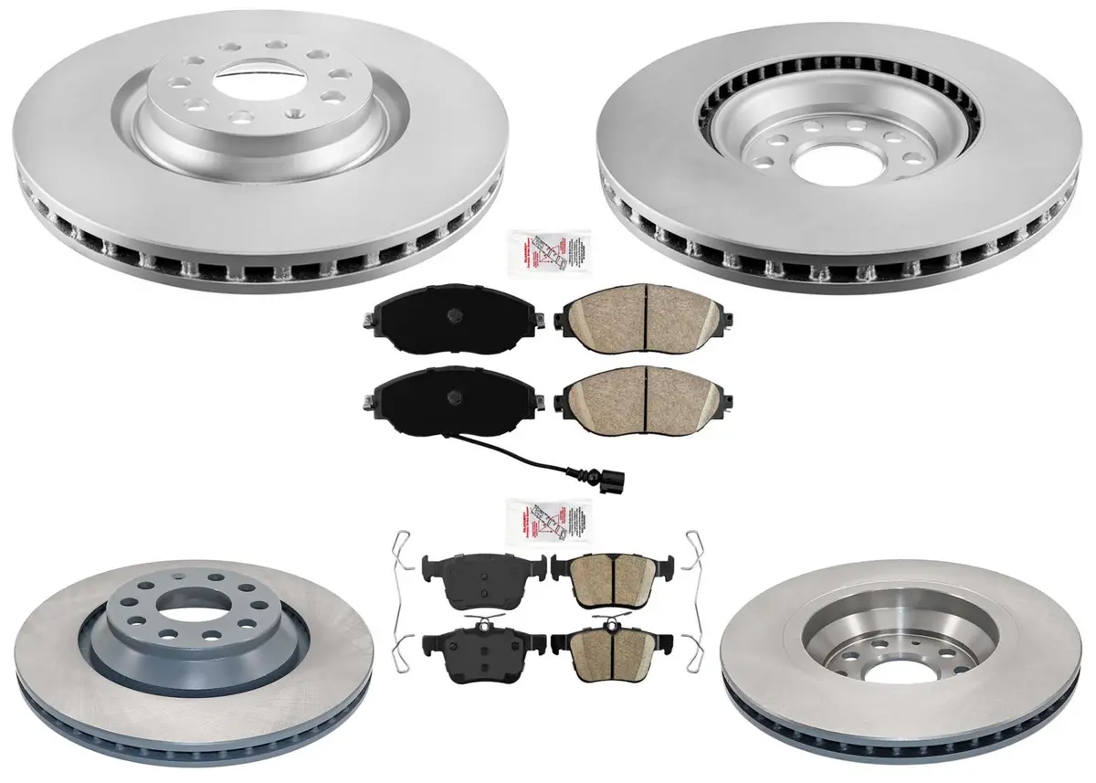 F&R Disc Brake Rotors Brake Pads For Volkswagen Arteon 2019 2020 2021 2022 2023 1