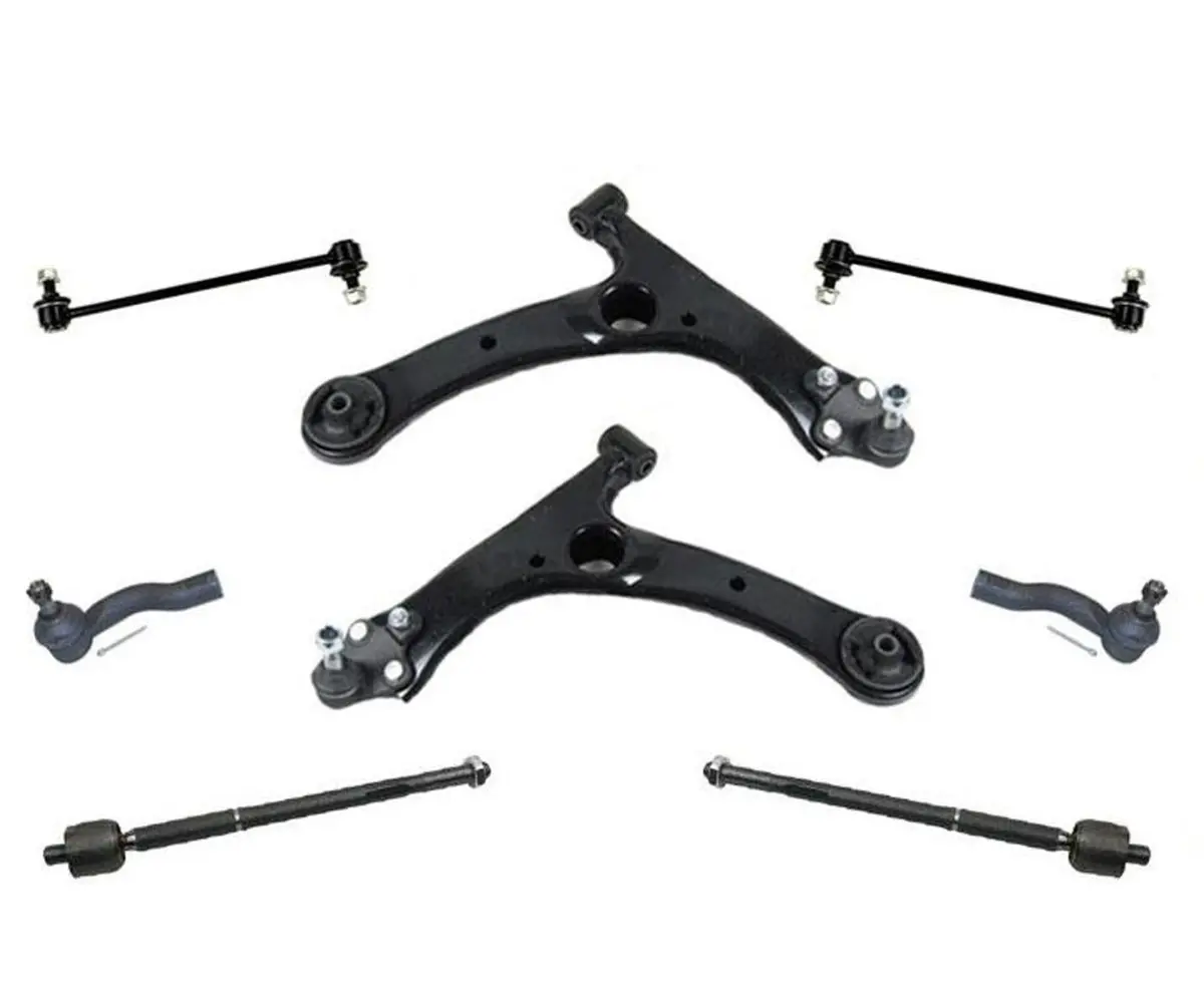 Control Arms Ball Joints Tie Rods Sway Bar Links 8Pc Chassis Kit Corolla Fwd 1
