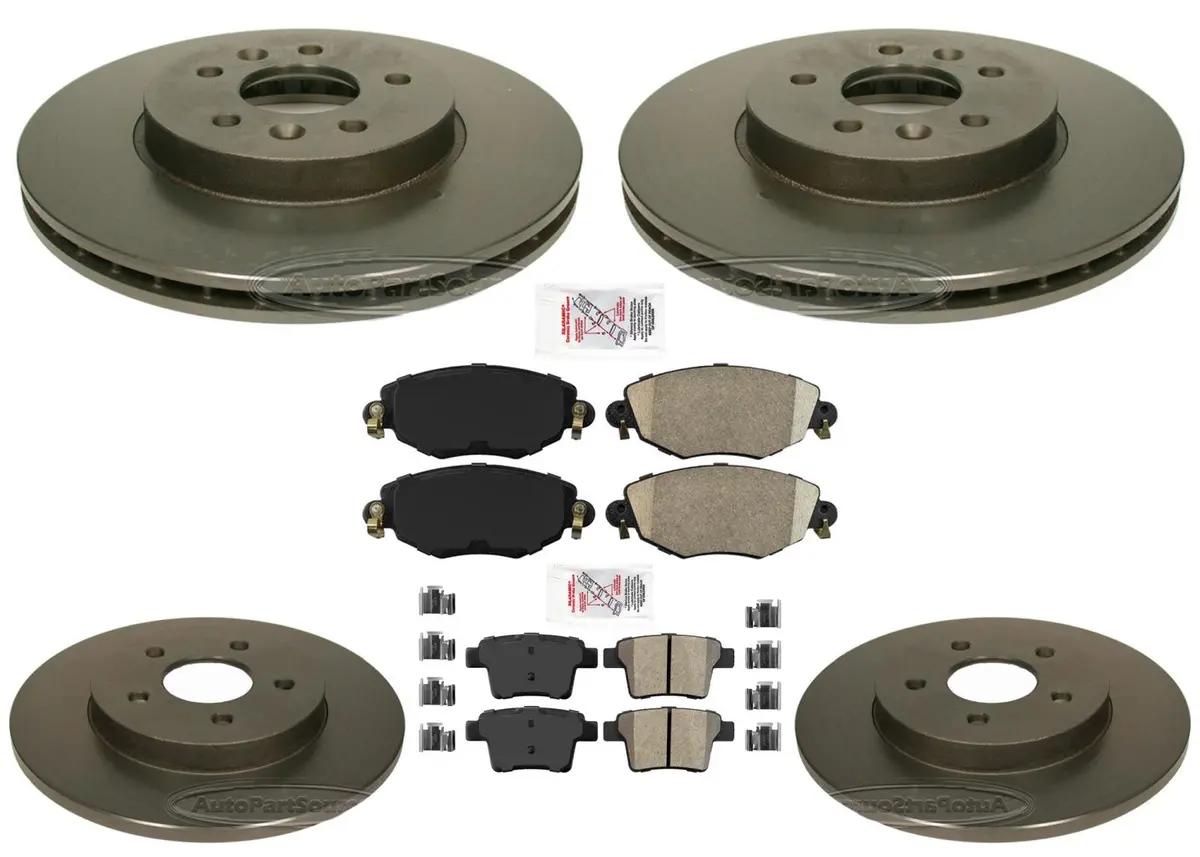 Performance Front Rear Disc Brake Rotors Brake Pads For X-Type Jaguar 2001-2008 1