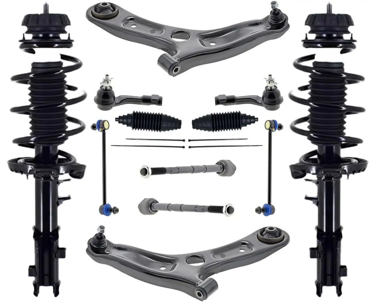 Front Struts Control Arms Tie Rods & Sway Bar Links For Kia Rio 2018 2019 2023 1