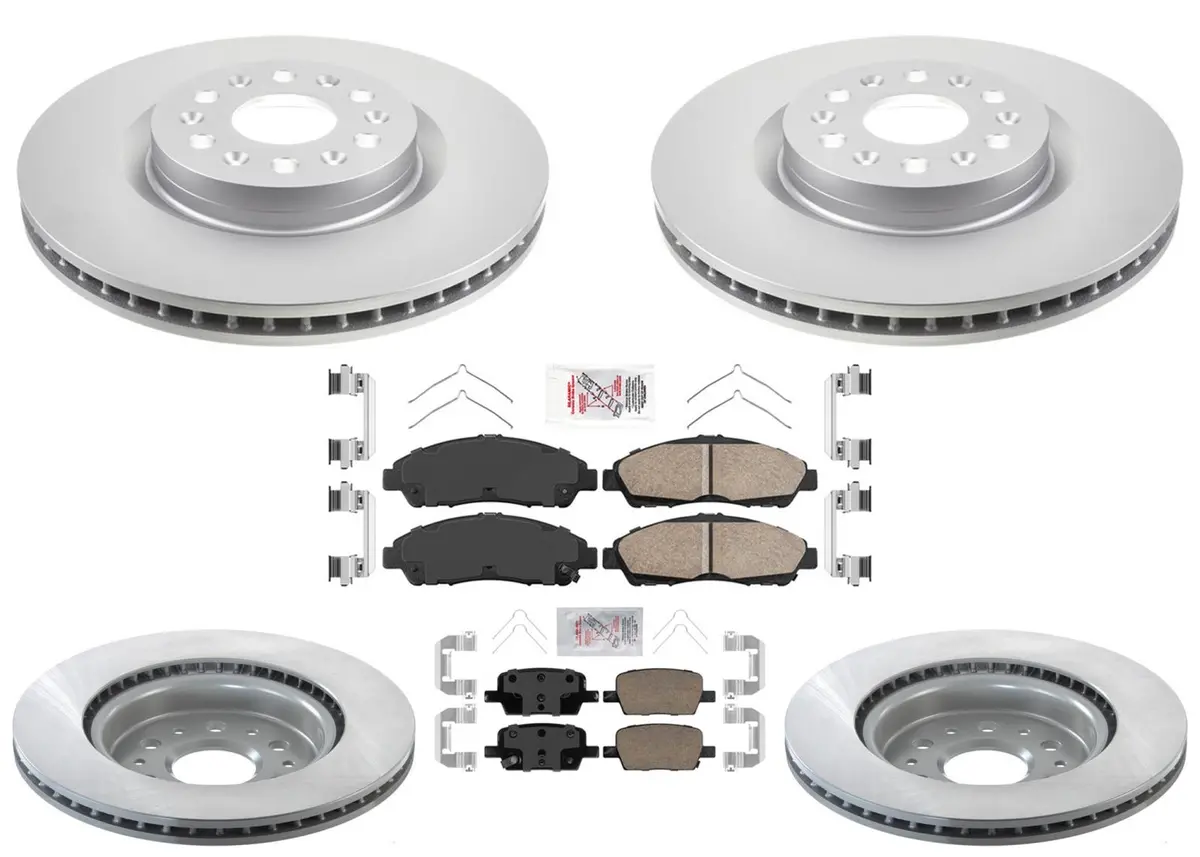 Front Rr Disc Brake Rotors Coated Ceramic Disc Brake Pads For Cadillac Xt6 2020 1