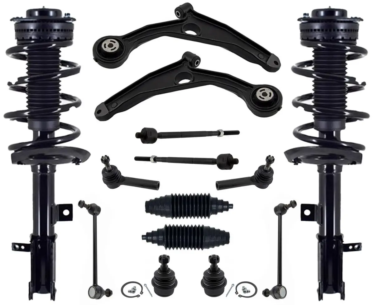 Front Struts Control Arms Ball Joints Tie Rods & Links For Journey V6 2009-2019 1
