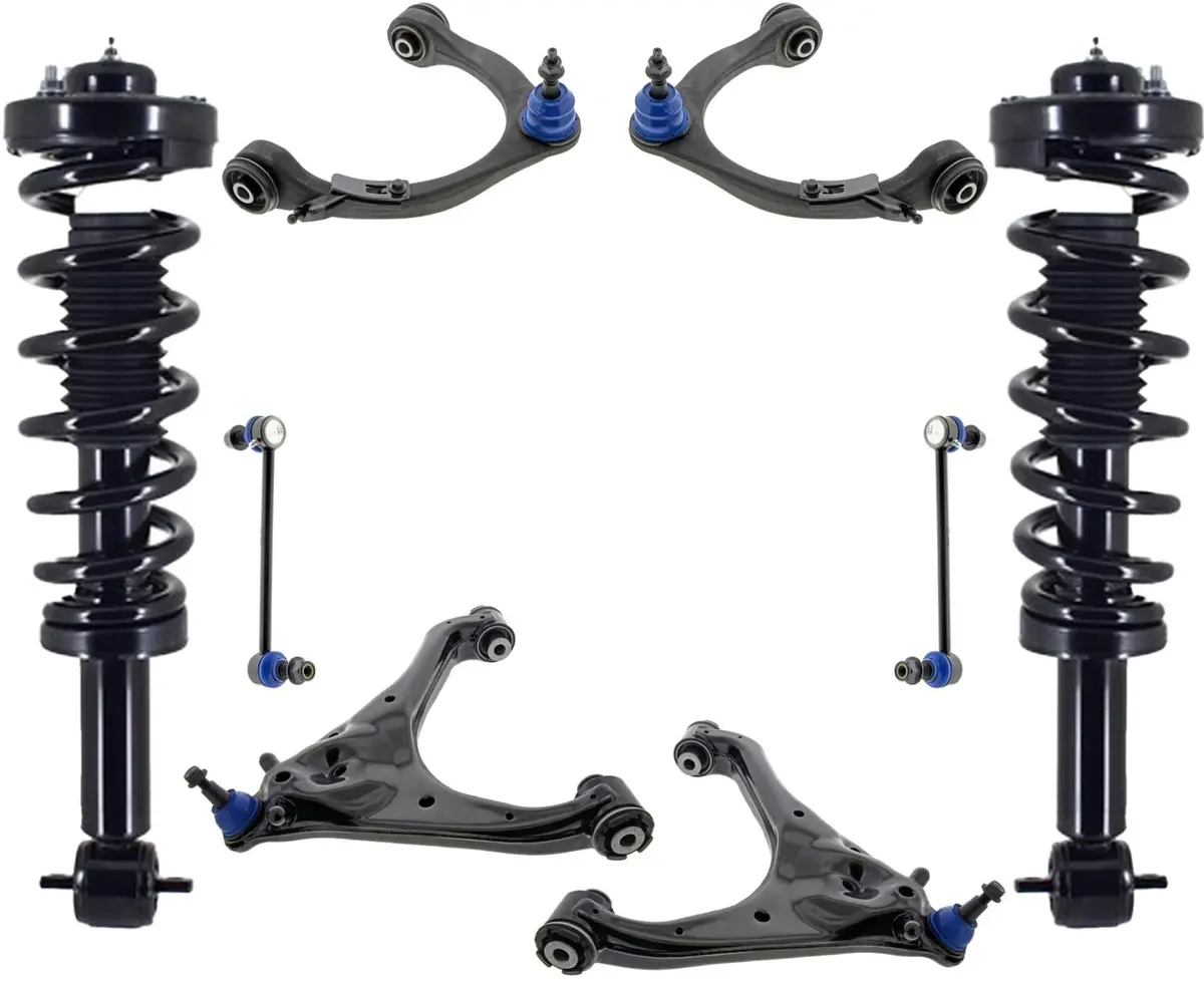 Front Struts Upper Lower Control Arms & Links For F-150 2021-2024 4 Wheel Drive 1