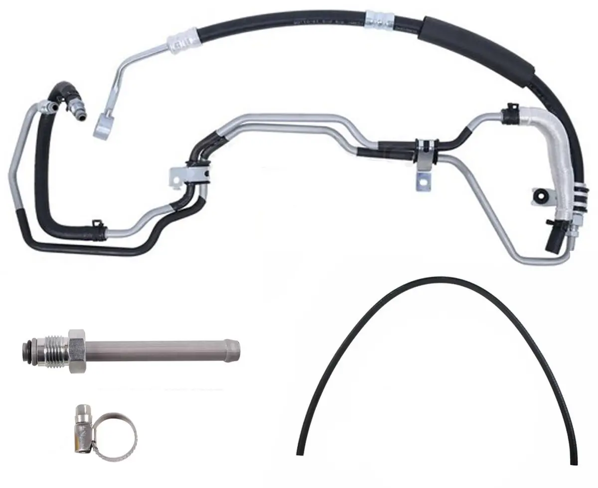 Power Steering Pressure Hose & Return Hose Cooler Tube For 05-09 Hyundai Tucson 1