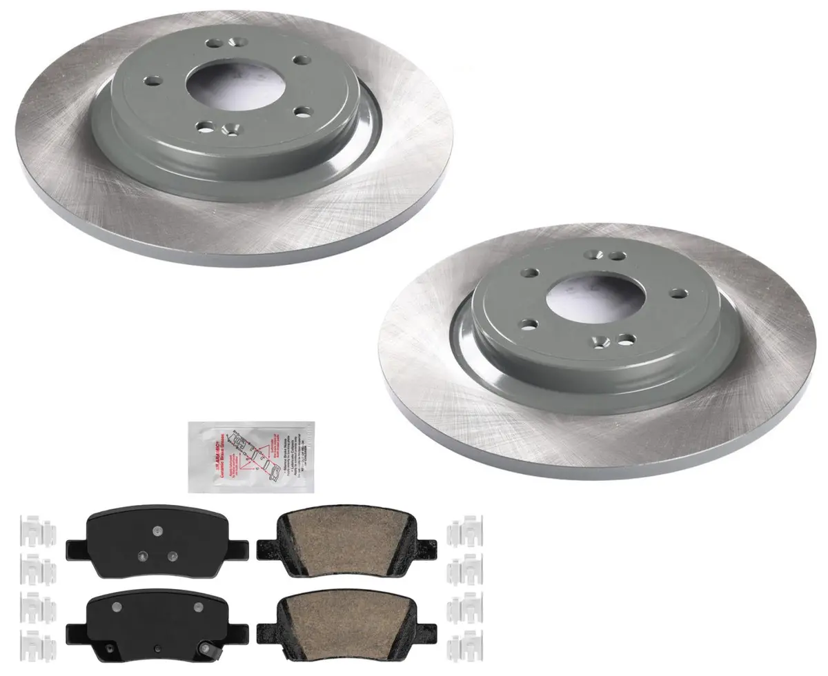 Rear Disc Brake Rotors Ceramic Disc Brake Pads For Hyundai Santa Fe 21-24 2.5L 1
