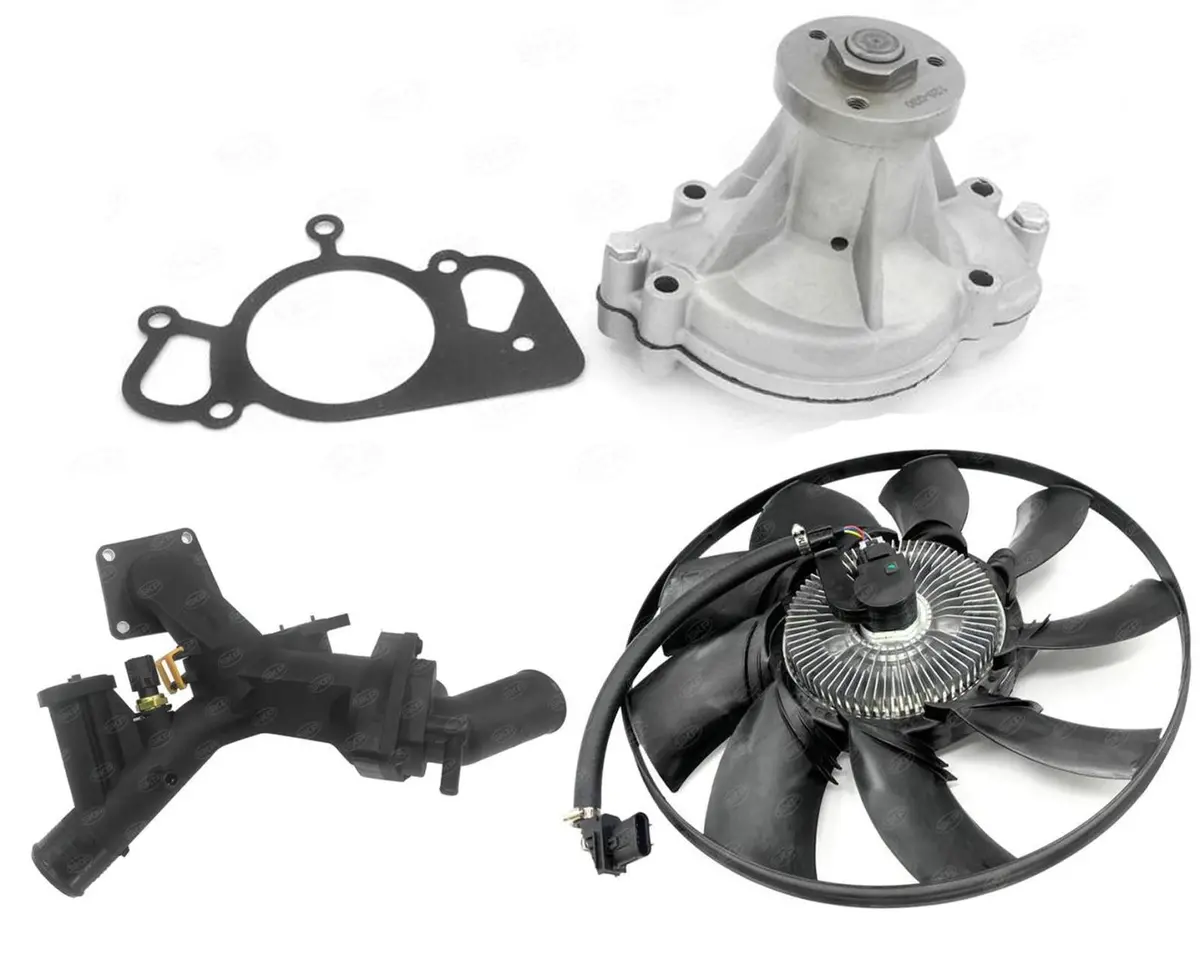 Engine Cooling Water Pump Thermostat & Housing For 2005-09 Land Rover Lr3 4.4L 1