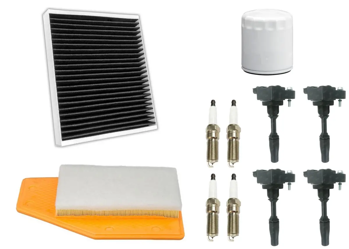 Ignition Coil & Air Cabin Filter Spark Plugs For Buick Lacrosse Hybrid 2018-2019 1