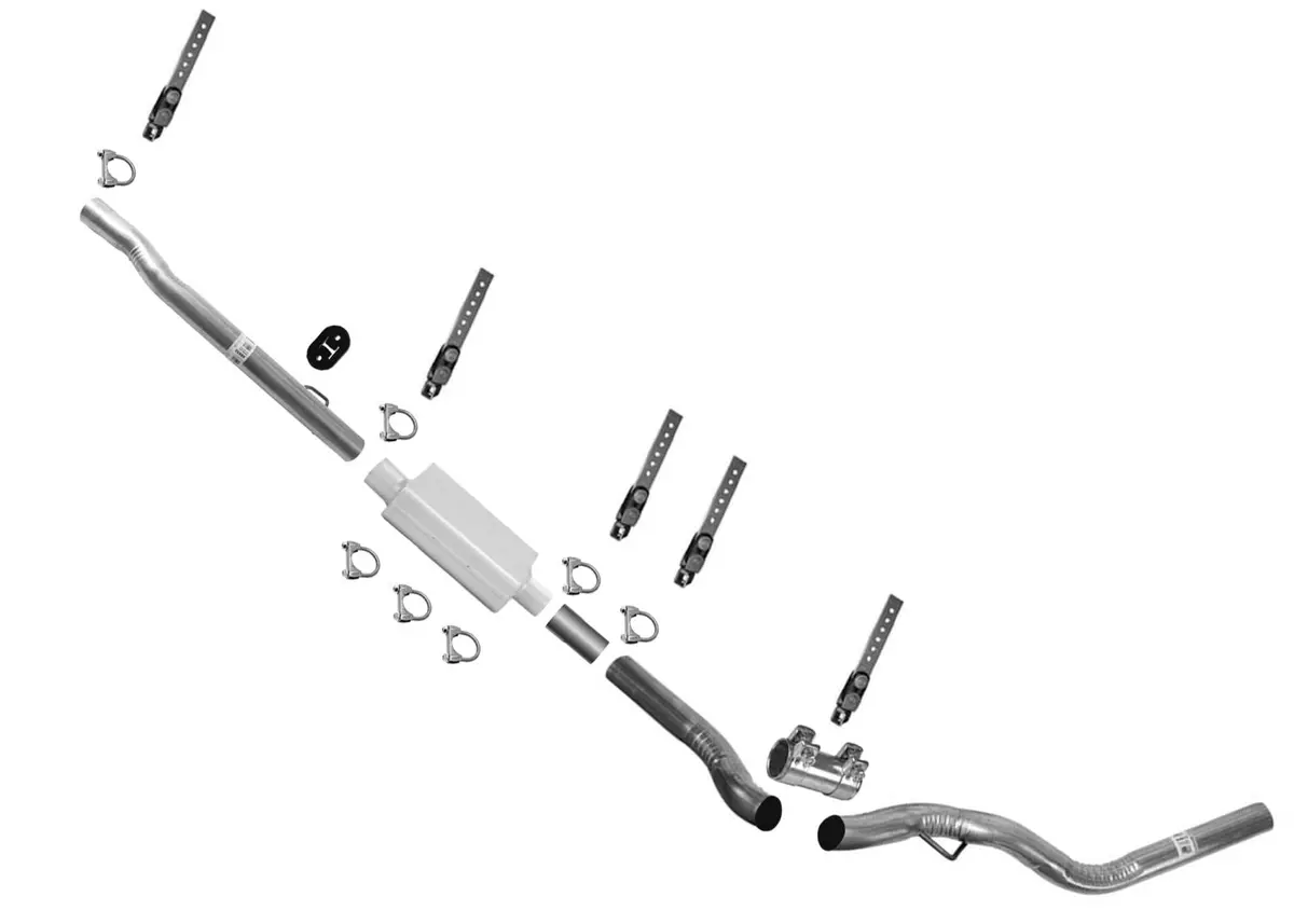 Cherry Bomb Performance Muffler With Exhaust For Dodge Ram 2500 5.7L 03-09 1