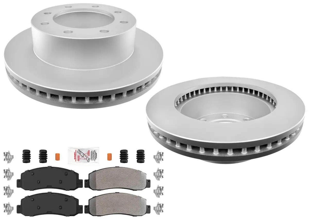 Disc Brake Rotors & Brake Pads For Ford F250 Super Duty 2005 2006 2007 4X4 Srw 1