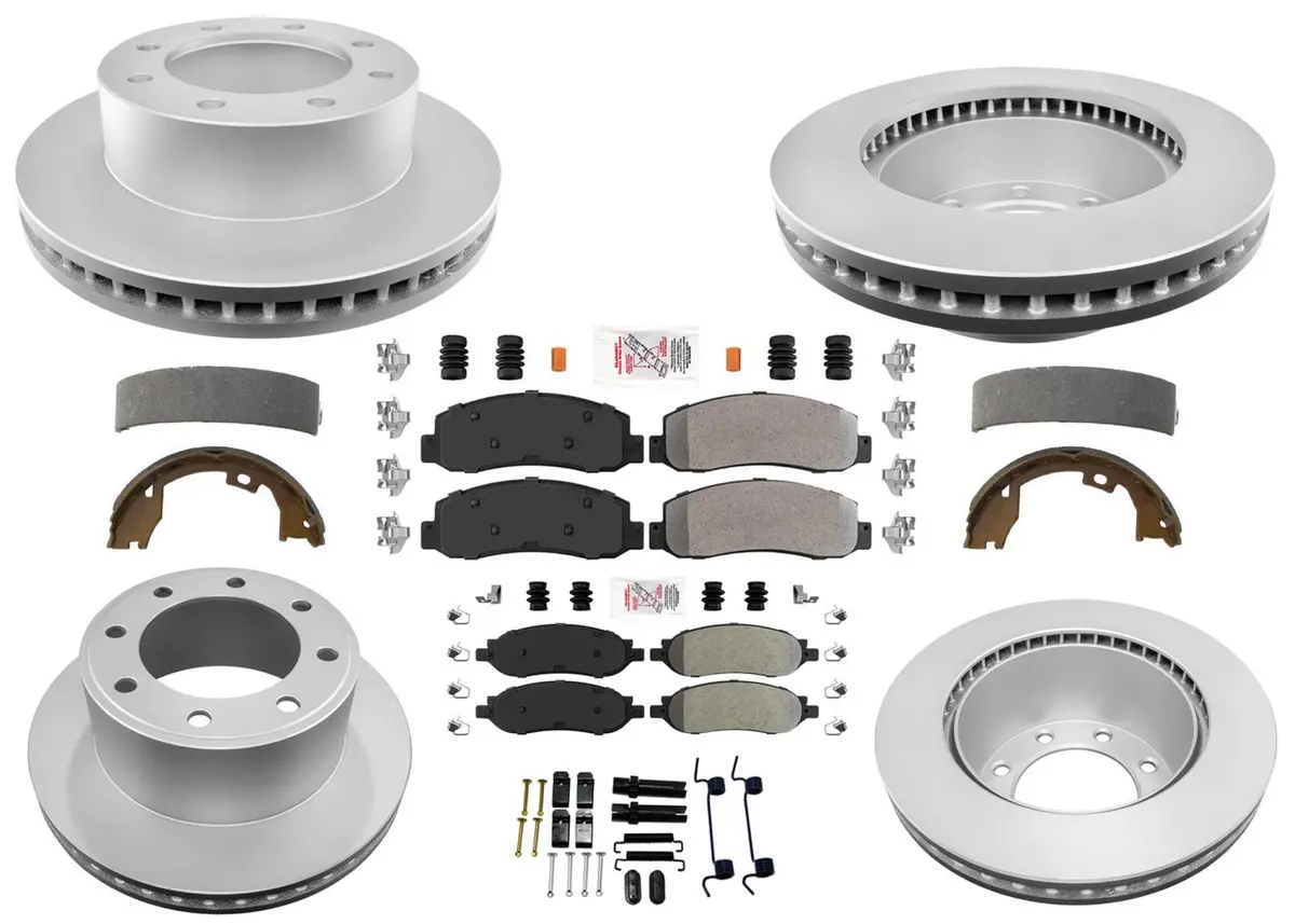 Disc Brake Rotors & Brake Pads For Ford F250 Super Duty 2005 2006 2007 4X4 Srw 1