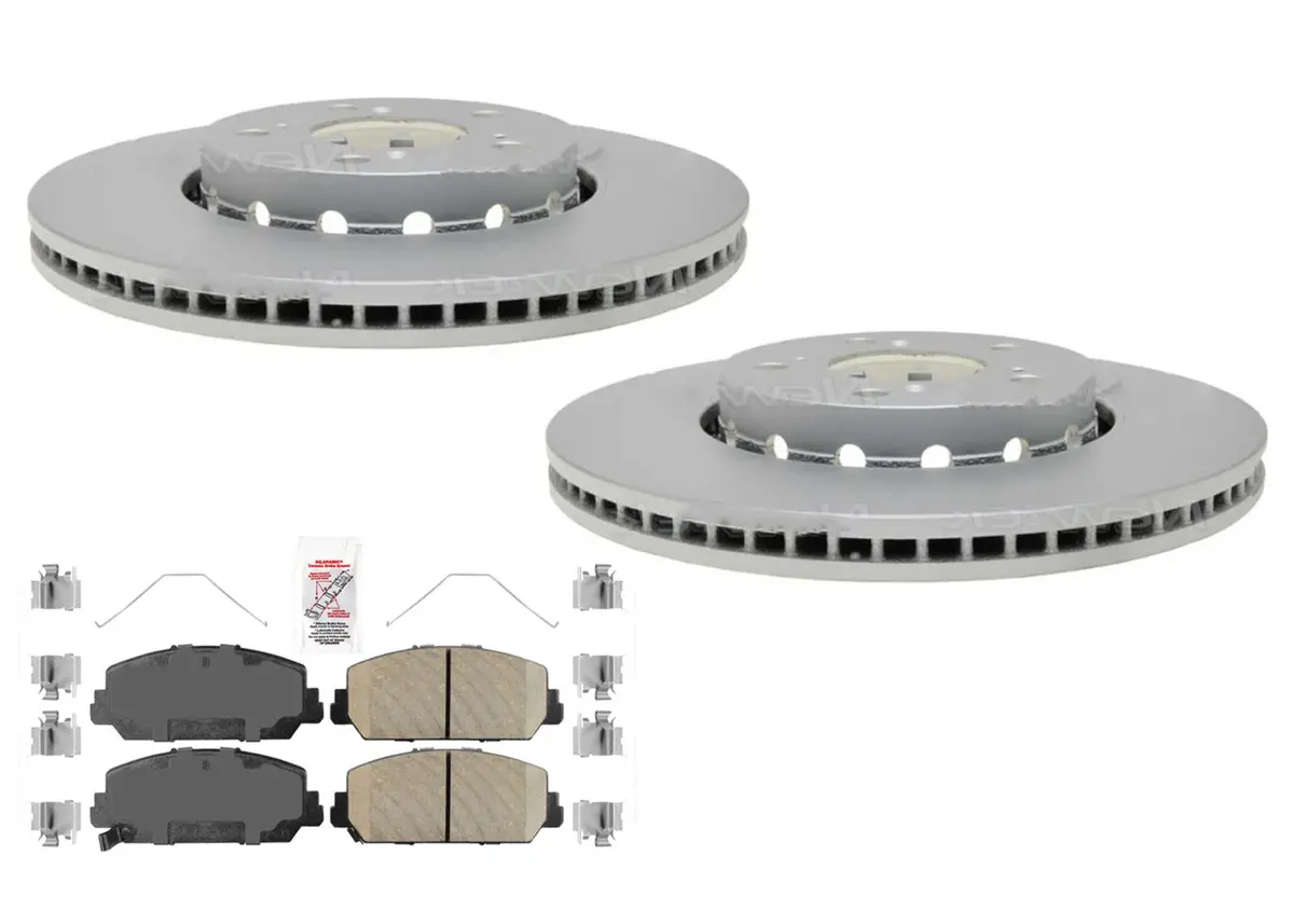 Front Disc Brake Rotors Brake Pads Hardware For Acura Rlx 2014 2015 2019 2020 1