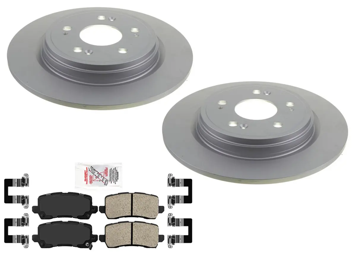 Rear Disc Brake Rotors Brake Pads Hardware For Acura Rlx 2014 2015 2019 2020 1