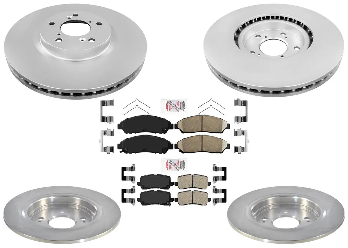 Disc Brake Rotors Brake Pads Hardware For Acura Rlx Hybrid Sh-Awd 2016-2020 1