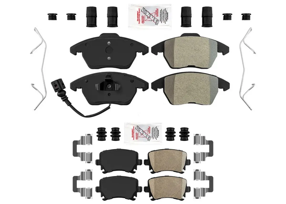 Front & Rear Premium Disc Brake Pads For Audi A3 2006 2007 2008 2009 1