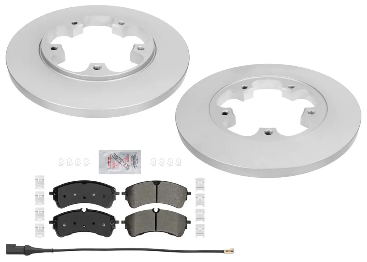 R Disc Brake 5 Bolt Disc Rotors Severe Duty Pads For Ford Transit 150 2020-2024 1