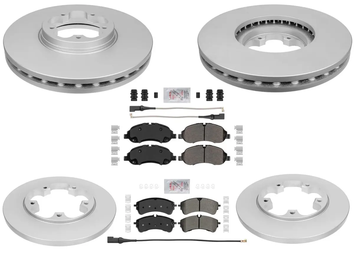 Disc Brake 5 Bolt Disc Rotors Severe Duty Pads For Ford Transit 150 2020-2024 1