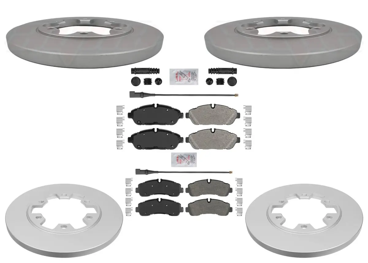 Geo Coated Disc Brake Rotors Pads For Ford Transit 250 350 6 Bolt 2020 2021 2024 1