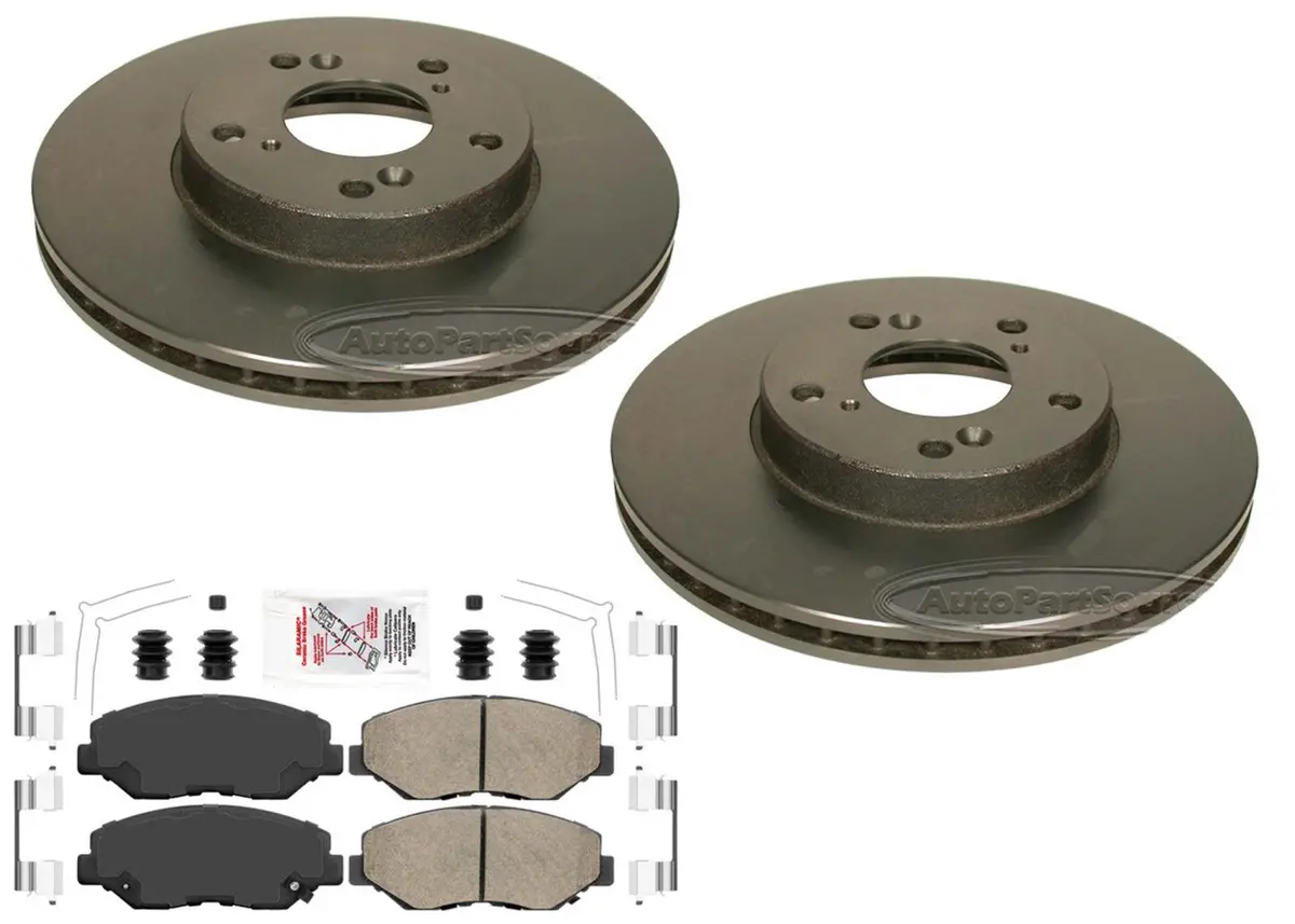 Ft Performance Disc Brake Rotors Ceramic Pads For Honda Cr-V Crv 2002 2003 2004 1