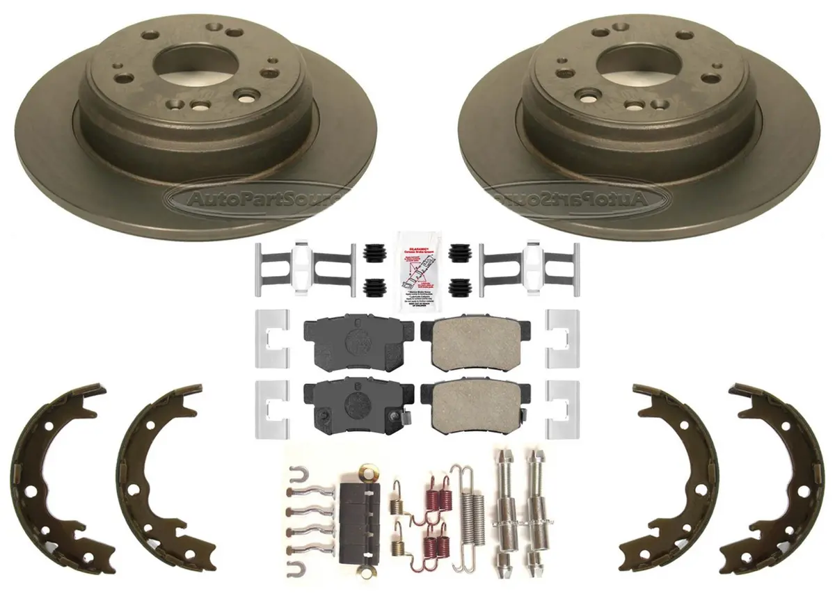 Rr Performance Disc Brake Rotors Ceramic Pads For Honda Cr-V Crv 2002 2003 2004 1
