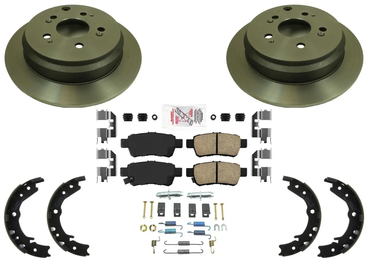 Rear Performance Disc Brake Rotors Ceramic Pads For Honda Odyssey 2005 2006 2010 1