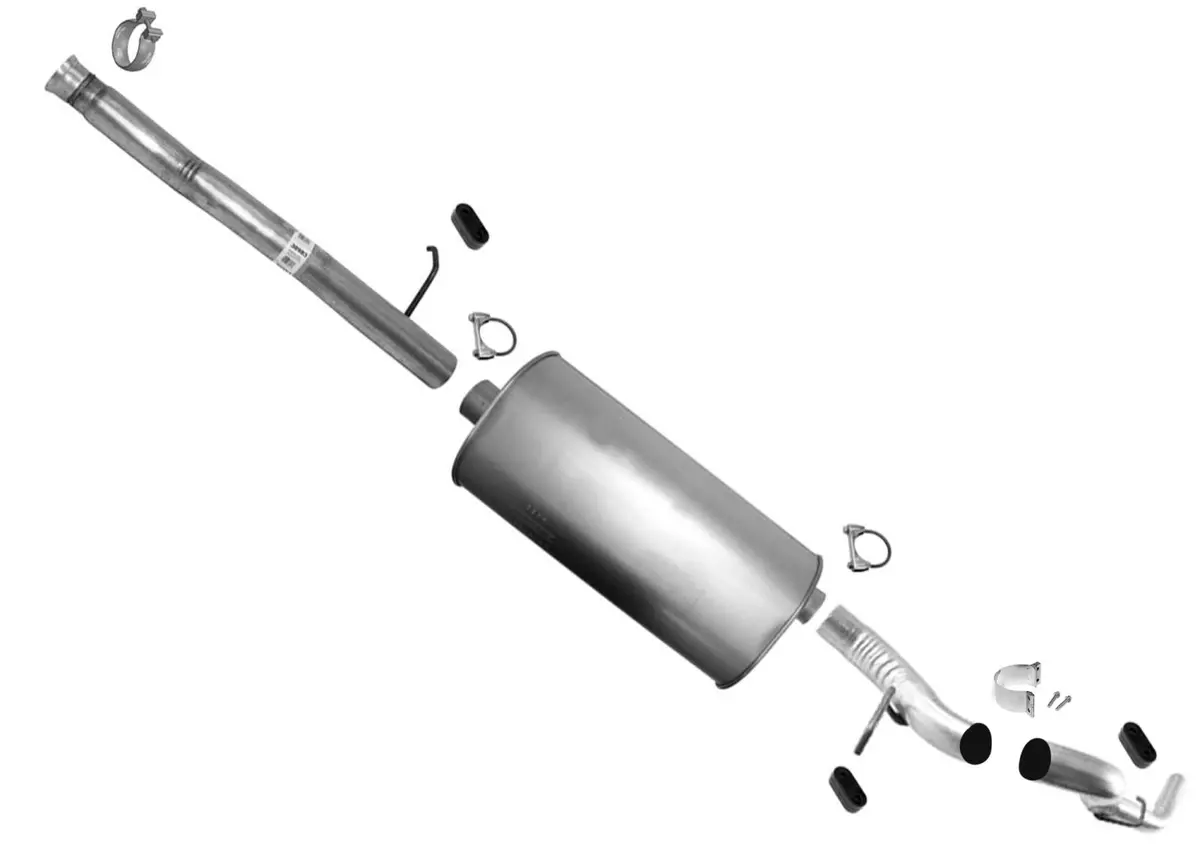 Exhaust System Muffler Tail Pipe For Silverado 1500 2009-13 4.8L 133" Wheelbase 1