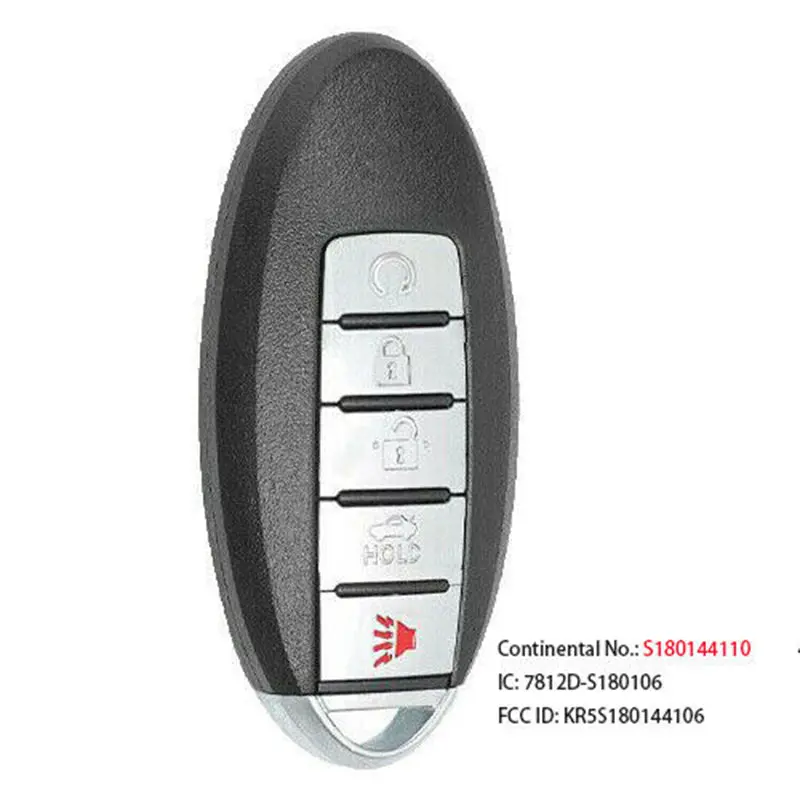 285E3-6Fl7a S180144110 Smart Remote Key 433.92Mhz Pcf7961m Hitag-Aes 4A Chip For Nissan Rogue 2017-2019 5 Button 1