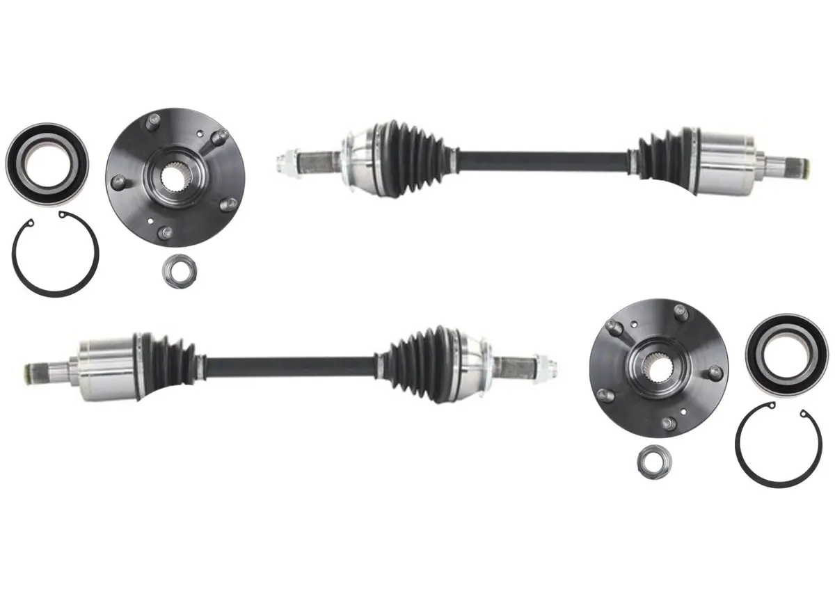 Front Wheel Bearing W/ Hubs & Cv Axles For Honda Cr-V Crv Ex 2002 03 2004 2006 1