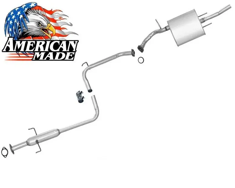 For 1989 1990 1991 1992 Geo Prizm 1.6L Resonator & Muffler Exhaust Pipe System 1