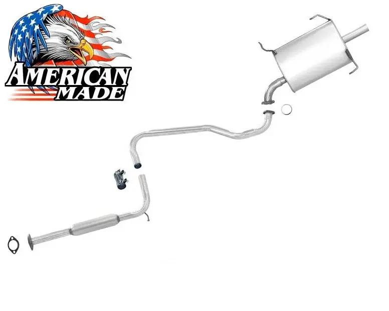Resonator Pipe And Rear Muffler Exhaust System For Nissan Altima 2.4L 1995 1996 1